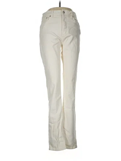 Pre-owned Zara Jeans In Ivory