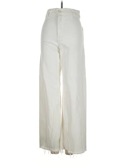 Pre-owned Zara Jeans In Ivory