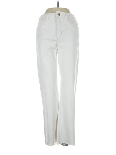Pre-owned Zara Jeans In Ivory
