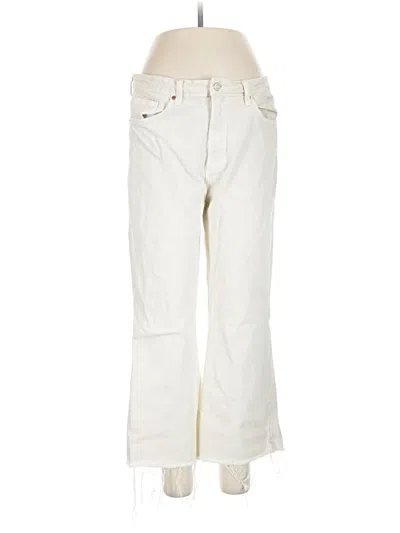 Pre-owned Zara Jeans In Ivory