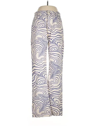 Pre-owned Zara Jeans In Ivory