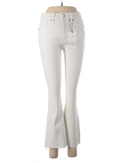 Pre-owned Zara Jeans In Ivory
