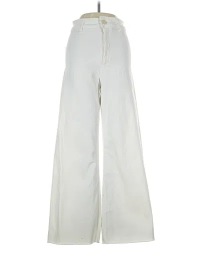 Pre-owned Zara Jeans In Ivory