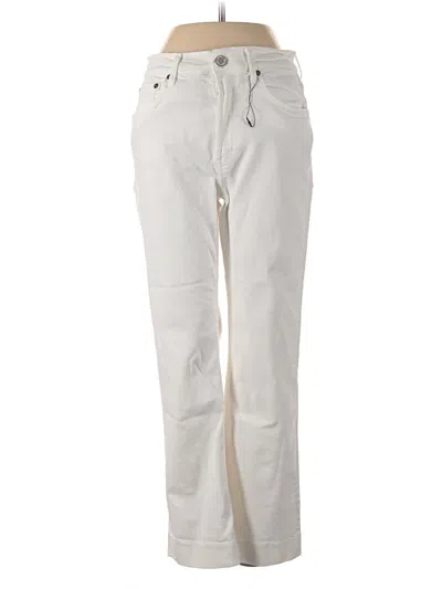 Pre-owned Zara Jeans In Ivory