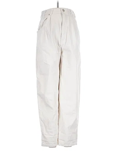 Pre-owned Zara Jeans In Ivory