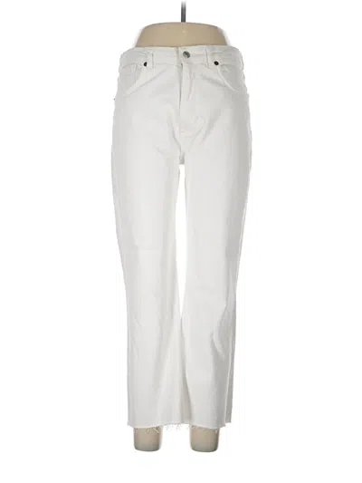 Pre-owned Zara Jeans In Ivory