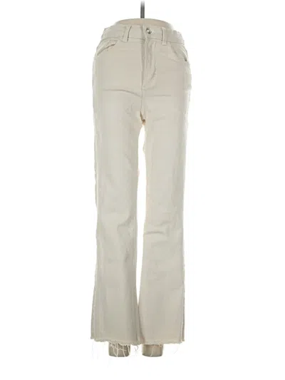 Pre-owned Zara Jeans In Ivory
