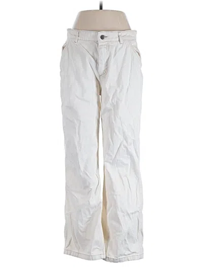 Pre-owned Zara Jeans In Ivory