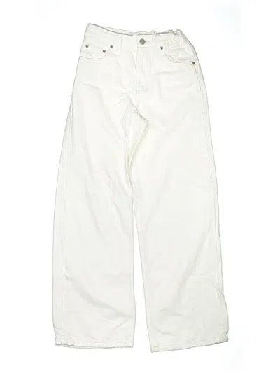Pre-owned Zara Kids' Jeans In Ivory