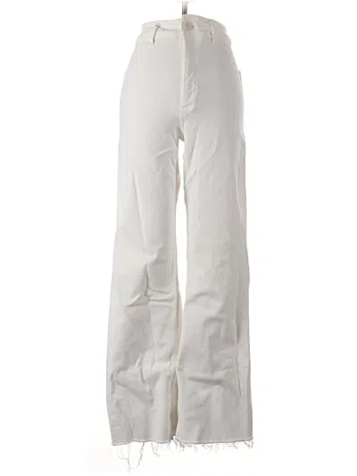 Pre-owned Zara Jeans In Ivory