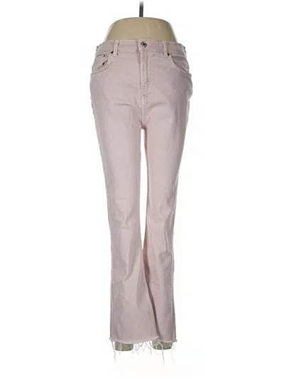 Pre-owned Zara Jeans In Pink