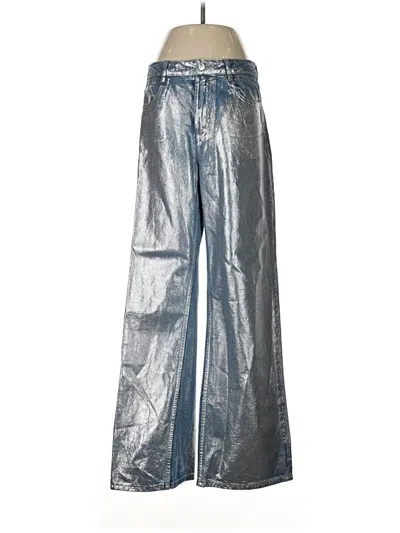Pre-owned Zara Jeans In Silver