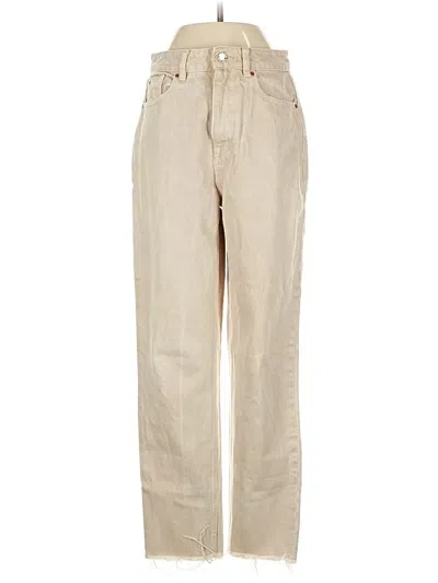 Pre-owned Zara Jeans In Tan
