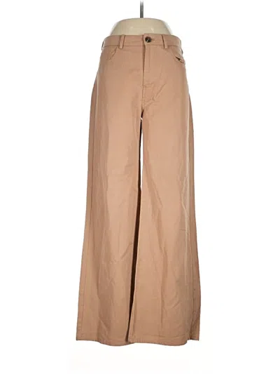 Pre-owned Zara Jeans In Tan