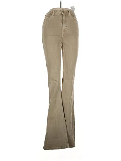 Pre-owned Zara Jeans In Tan