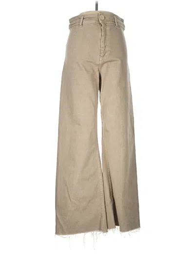 Pre-owned Zara Jeans In Tan