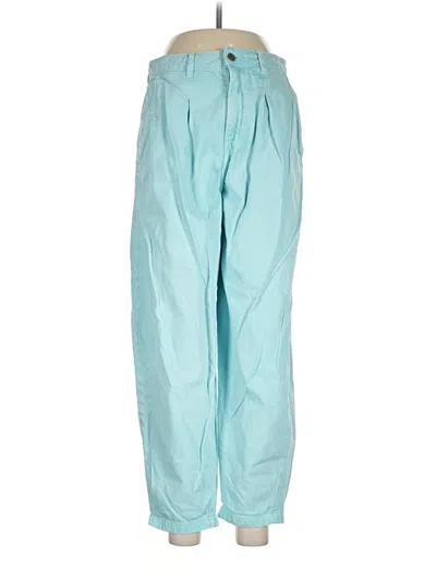 Pre-owned Zara Jeans In Teal