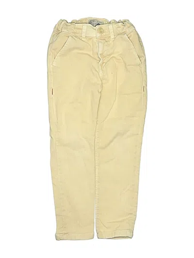 Pre-owned Zara Kids' Jeans In Yellow