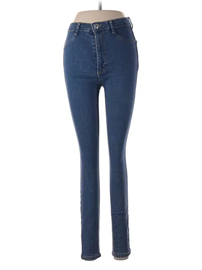 Pre-owned Zara Jeggings In Blue