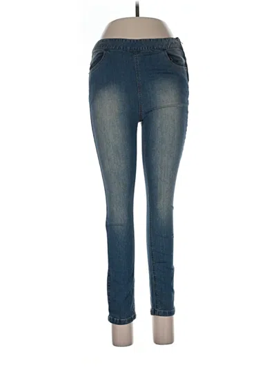 Pre-owned Zara Jeggings In Blue