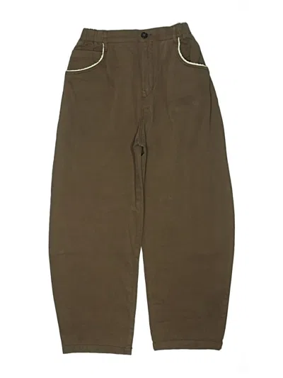 Pre-owned Zara Kids' Jeggings In Brown