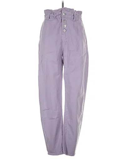 Pre-owned Zara Jeggings In Purple