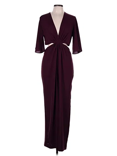 Pre-owned Zara Jumpsuit In Burgundy