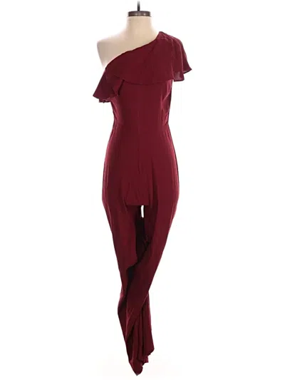 Zara Jumpsuit In Burgundy