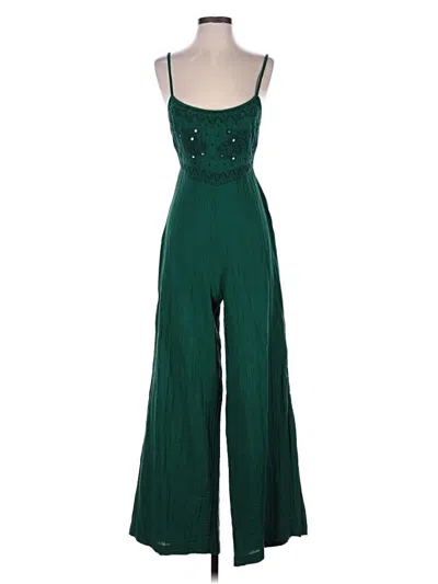Pre-owned Zara Jumpsuit In Green