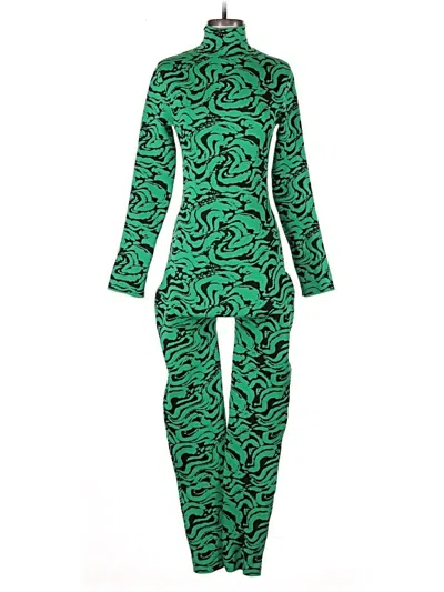 Pre-owned Zara Jumpsuit In Green