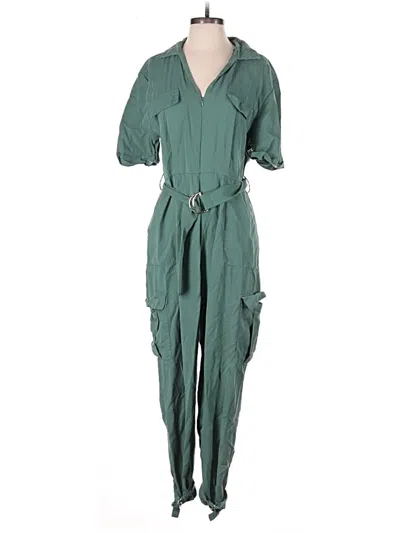 Pre-owned Zara Jumpsuit In Green