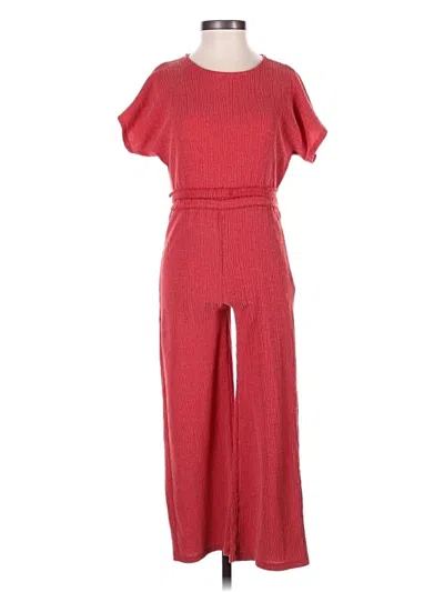 Pre-owned Zara Jumpsuit In Red