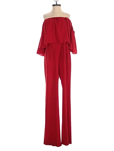 Pre-owned Zara Jumpsuit In Red