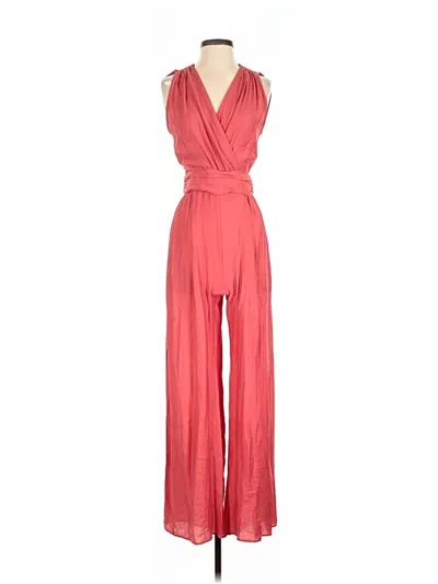 Pre-owned Zara Jumpsuit In Red