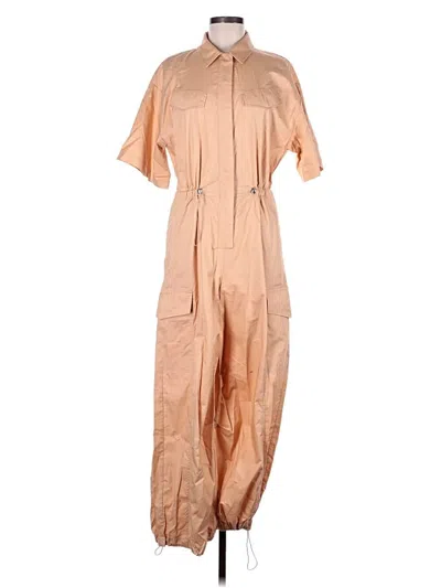 Pre-owned Zara Jumpsuit In Tan