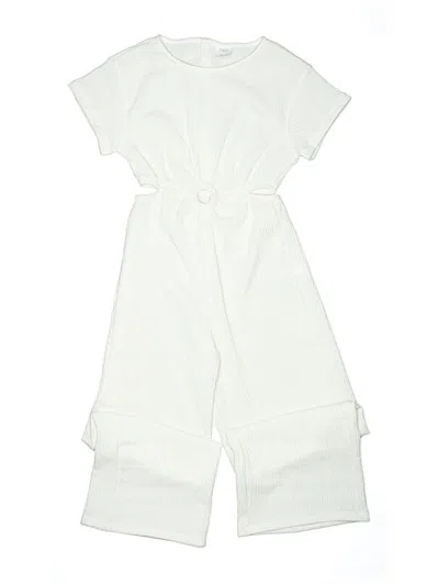 Pre-owned Zara Kids' Jumpsuit In White