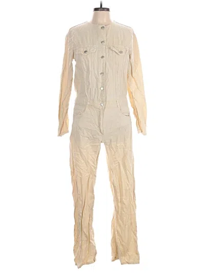 Pre-owned Zara Jumpsuit In White