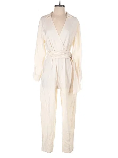 Pre-owned Zara Jumpsuit In White