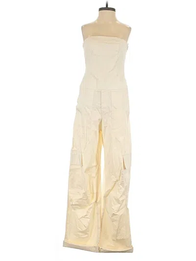 Pre-owned Zara Jumpsuit In White