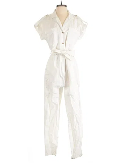 Pre-owned Zara Jumpsuit In White