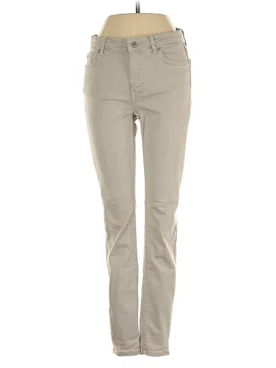 Pre-owned Zara Khaki Pant In Brown