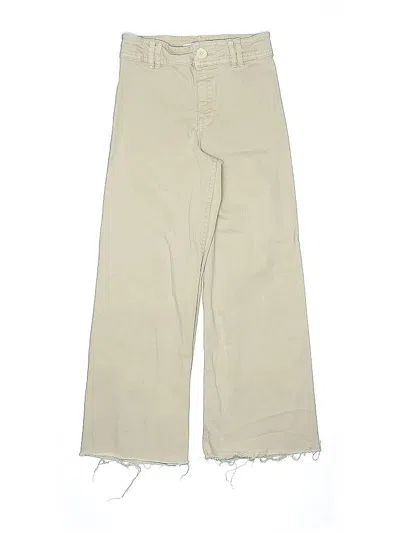 Pre-owned Zara Kids' Khaki Pant In Brown