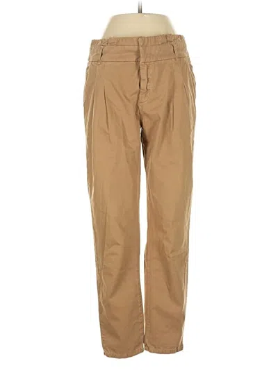 Pre-owned Zara Khaki Pant In Brown