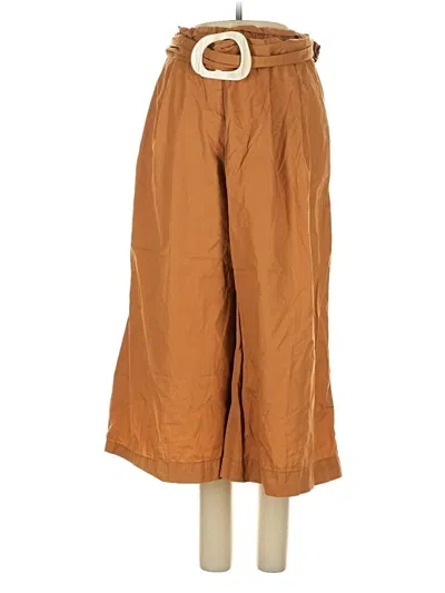 Pre-owned Zara Khaki Pant In Brown