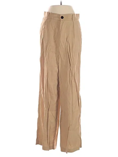 Pre-owned Zara Khaki Pant In Brown