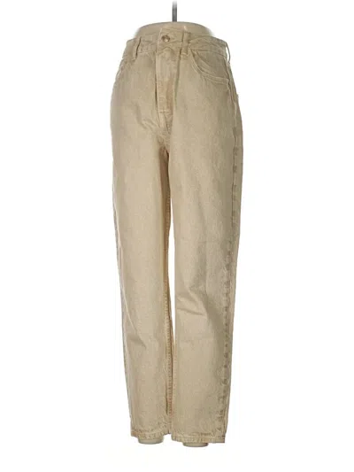 Pre-owned Zara Khaki Pant In Brown