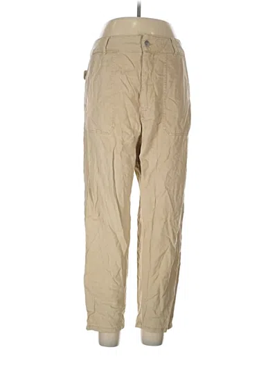 Pre-owned Zara Khaki Pant In Brown