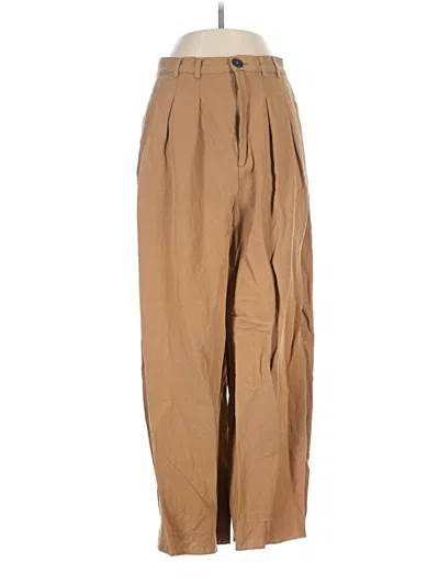 Pre-owned Zara Khaki Pant In Brown