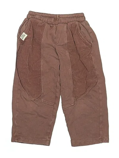 Pre-owned Zara Kids' Khaki Pant In Brown