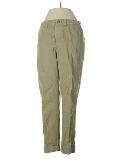 Pre-owned Zara Khaki Pant In Green